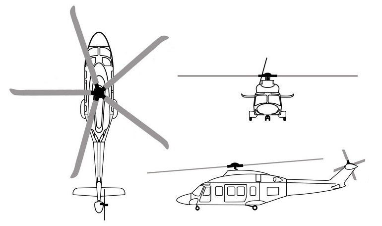 AGUSTAWESTLAND AW-189 FINMECCANICA AW-189 LEONARDO AW-189 A189 3D view