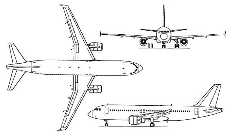 AIRBUS A-320 AIRBUS A-320 Prestige A320 3D view