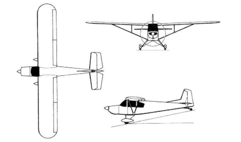 AERO BOERO AB-95 AB95 3D view