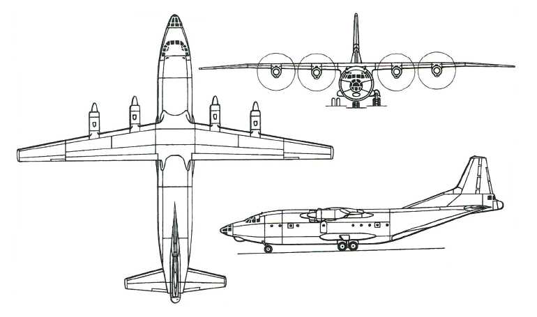 ANTONOV An-12 SHAANXI Y-8 AN12 3D view