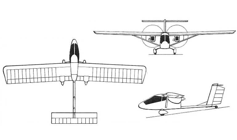 AEROPRAKT A-26 Twin Vista AEROPRAKT SA-26 Twin Vista AP26 3D view