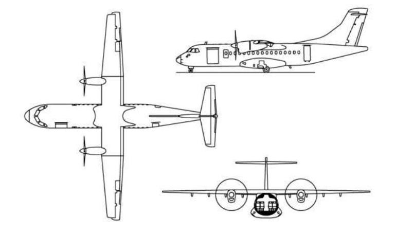 ATR ATR-42-600 AT46 3D view