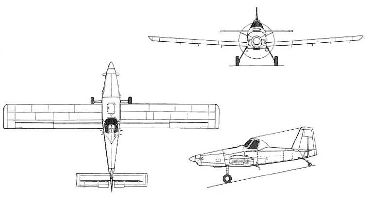 AIR TRACTOR AT-602 AT6T 3D view