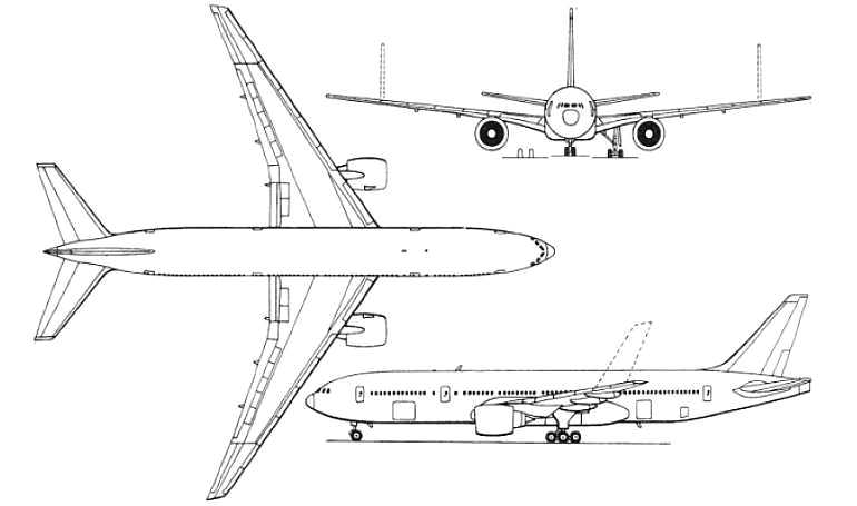 BOEING 777-200LR BOEING 777-F BOEING 777-200LR BBJ B77L 3D view
