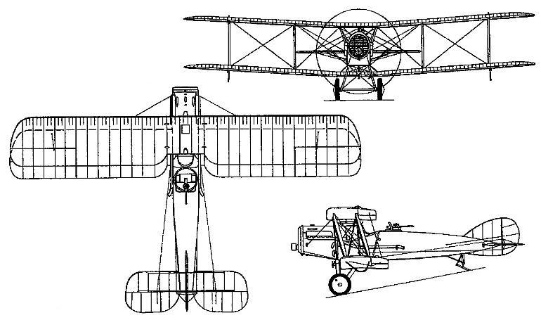 BRISTOL F-2B Fighter BRISTOL F-2B Fighter Replica BFIT 3D view