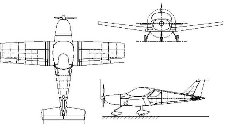 BRM AERO Bristell B8 BR8 3D view