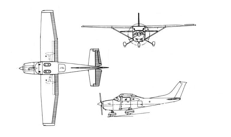 CESSNA T182 Turbo Skylane C82S 3D view