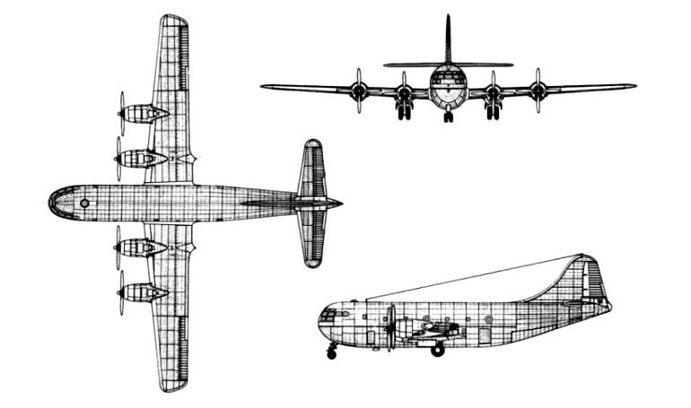 BOEING C-97 Stratofreighter C97 3D view