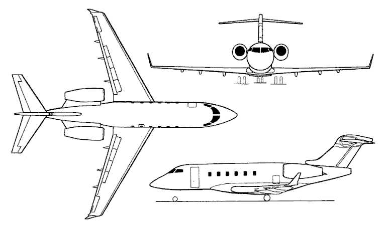 BOMBARDIER BD-100 Challenger 300 CL30 3D view