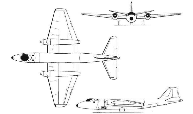 BAC Canberra ENGLISH ELECTRIC Canberra SHORT Canberra CNBR 3D view
