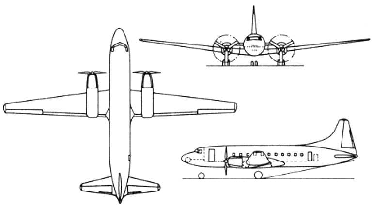 CONVAIR C-131 CONVAIR C-131 Samaritan CONVAIR CV-240 Convairliner CONVAIR CV-340 Convairliner CONVAIR CV-440 Metropolitan CONVAIR ET-29 CONVAIR HC-131 CONVAIR T-29 CONVAIR VC-131G CONVAIR VT-29 CVLP 3D view
