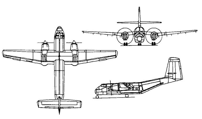 DE HAVILLAND CANADA DHC-4 Turbo Caribou DH4T 3D view