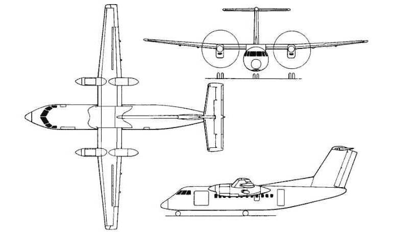 DE HAVILLAND CANADA CC-142 Dash 8 DE HAVILLAND CANADA CT-142 Dash 8 DE HAVILLAND CANADA DHC-8-100 Dash 8 DE HAVILLAND CANADA E-9 Dash 8 DH8A 3D view