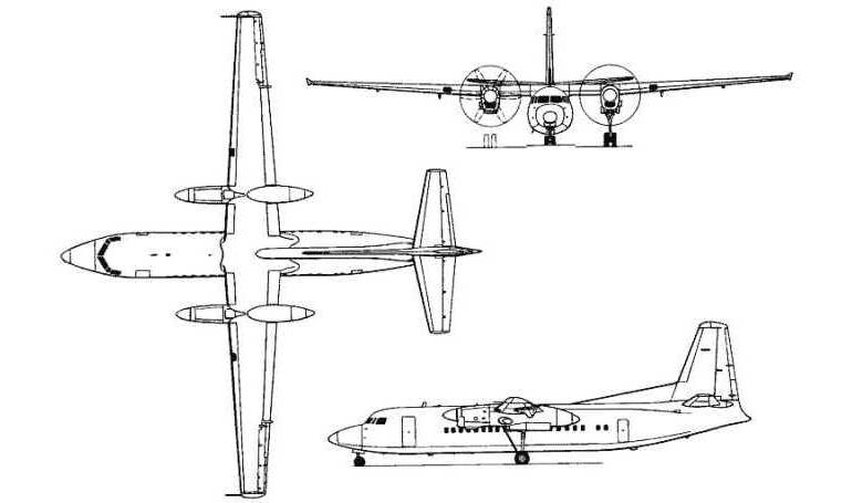 FOKKER 50 FOKKER 50 Fokker50Freighter FOKKER 50 Maritime Enforcer F50 3D view