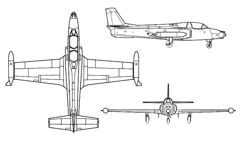 SOKO G-2 Galeb SOKO N-60 Galeb G2GL 3D view