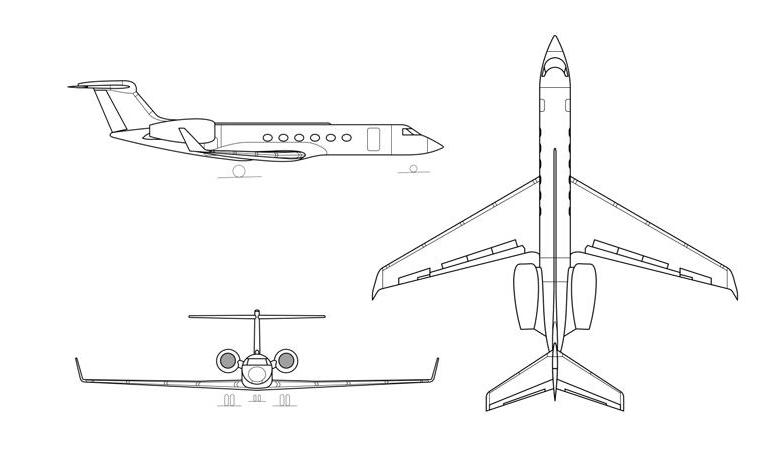 GULFSTREAM AEROSPACE G-7 Gulfstream G600 GA6C 3D view