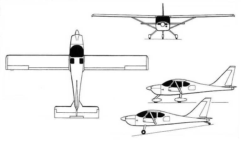 GLASAIR GlaStar GLASAIR Sportsman 2+2 NEW GLASTAR GlaStar STODDARD-HAMILTON SH-4 GlaStar GLST 3D view