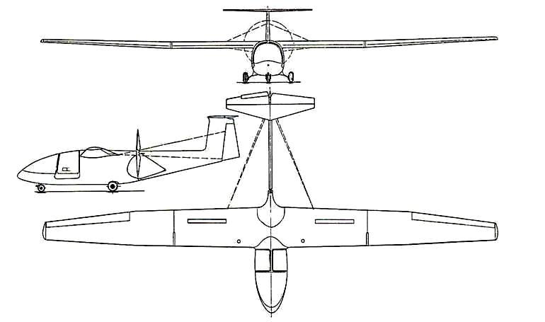 HB-AIRCRAFT HB-202 Fledger H202 3D view