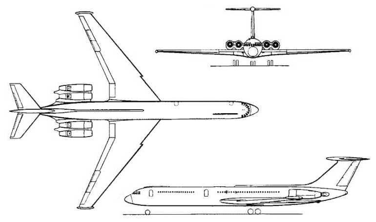 ILYUSHIN Il-62 IL62 3D view