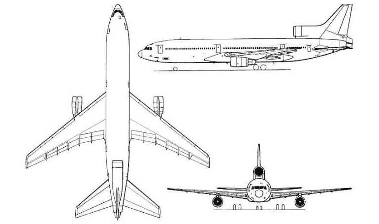 LOCKHEED L-1011 TriStar L101 3D view