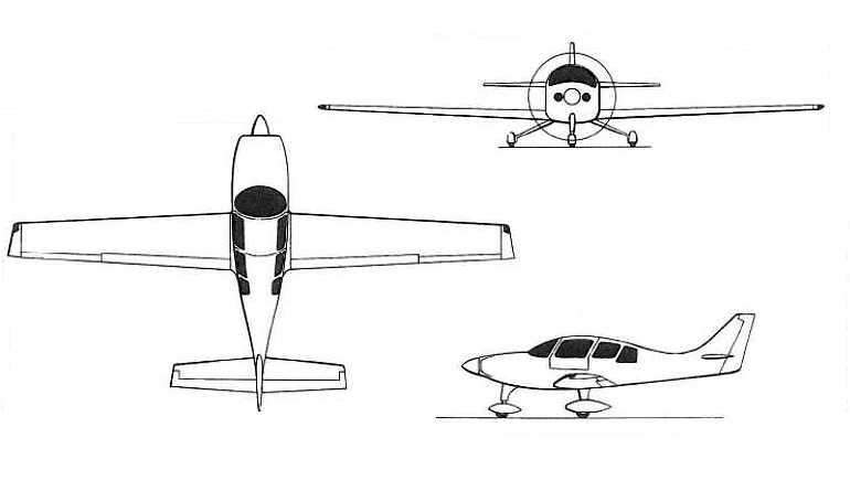 LANCAIR Lancair ES-P LESP 3D view