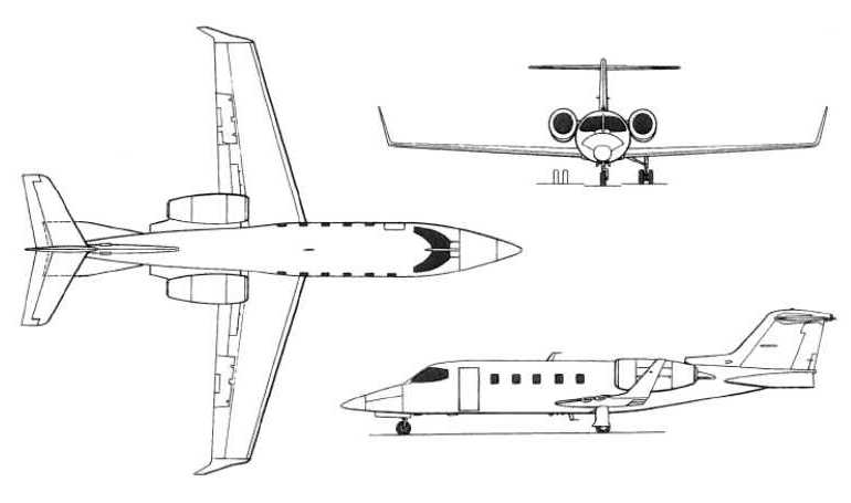GATES LEARJET 31 LEARJET 31 LJ31 3D view