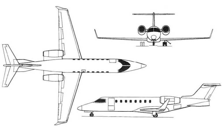 LEARJET 45 LJ45 3D view