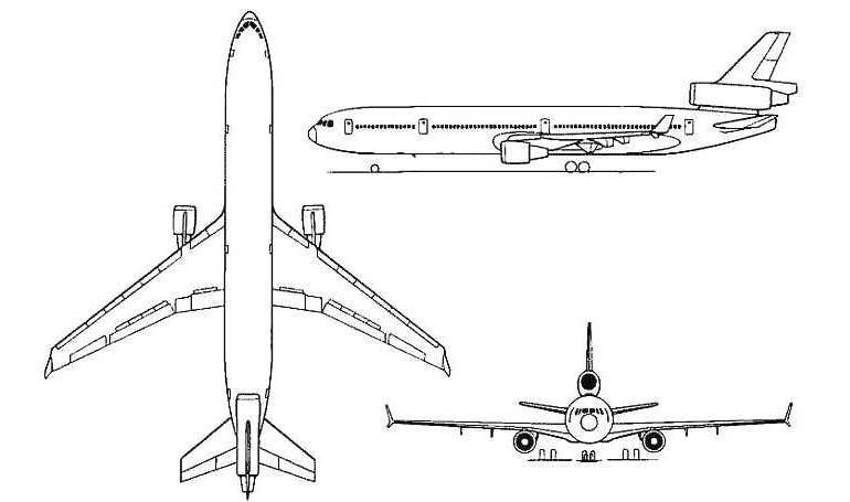 BOEING MD-11 MCDONNELL DOUGLAS MD-11 MD11 3D view
