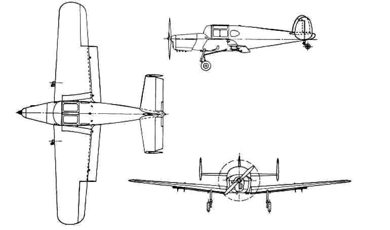 MILES M-38 Messenger MESS 3D view