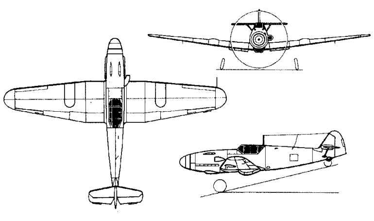 JURCA MJ-90 Messerschmitt Bf-109 Replica MJ90 3D view