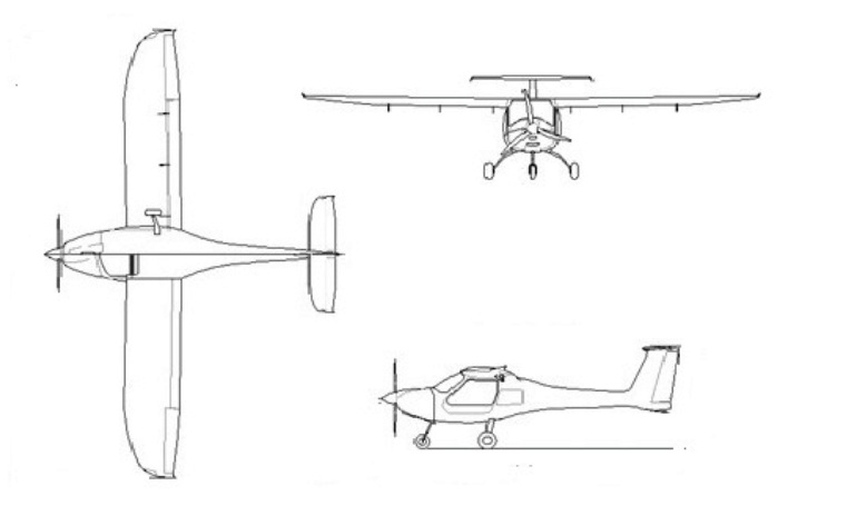 AERO-KROS MP-02 Czajka MP02 3D view
