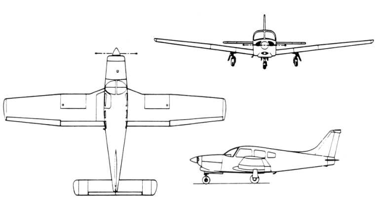 CHINCUL PA-A-28RT-201 Arrow 4 EMBRAER EMB-711T Corisco 2 NEIVA EMB-711T Corisco 2 PIPER PA-28RT-201 Arrow 4 P28T 3D view