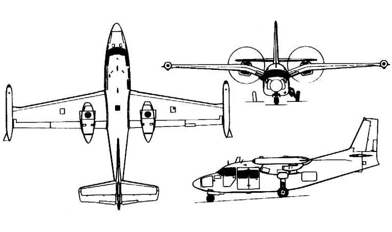 PIAGGIO P-166 PIAGGIO P-166A PIAGGIO P-166B Portofino PIAGGIO P-166C PIAGGIO P-166DL2 PIAGGIO P-166M PIAGGIO P-166S Albatross TRECKER 166 P66P 3D view