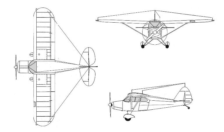 PIPER PA-20 Pacer PA20 3D view