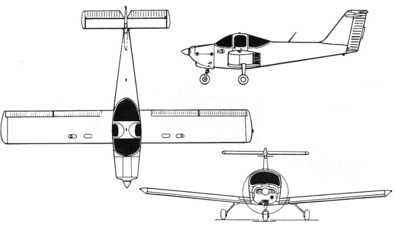 AICSA PA-38 Tomahawk CHINCUL PA-A-38 Tomahawk PIPER PA-38 Tomahawk PA38 3D view