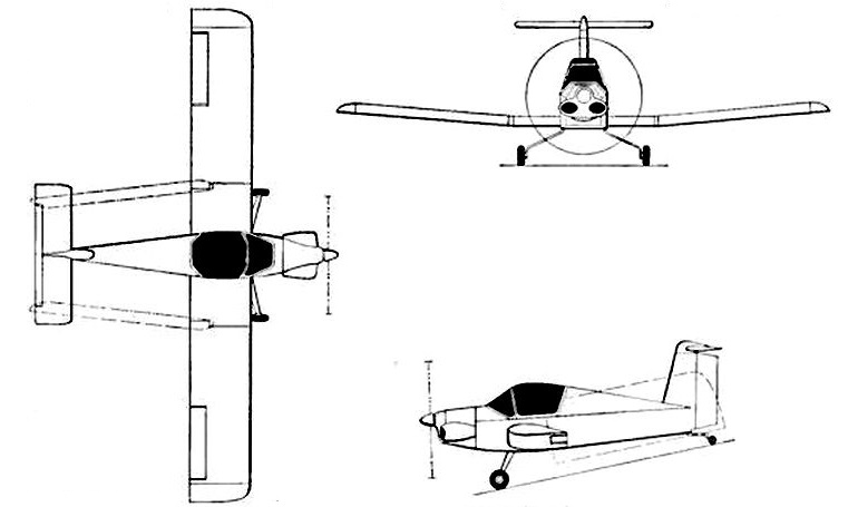 PAZMANY PL-4 PL4 3D view