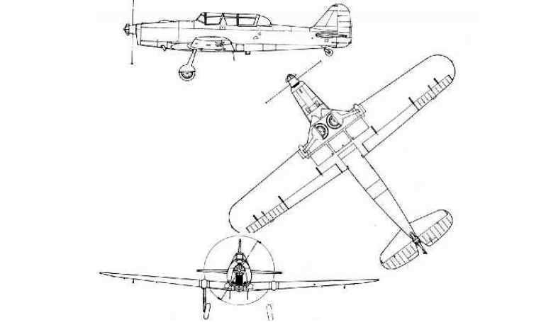 PILATUS P-2 PP2 3D view