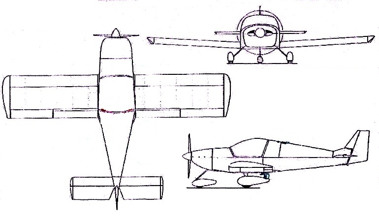 POTTIER P-180 PT80 3D view