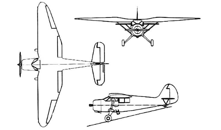STINSON AT-19 Reliant STINSON SR Reliant STINSON V-77 Reliant RELI 3D view