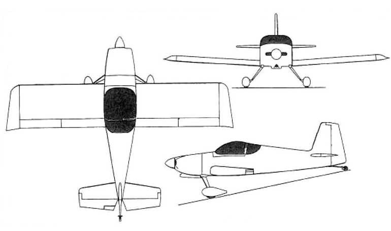 VAN'S RV-7 RV7 3D view