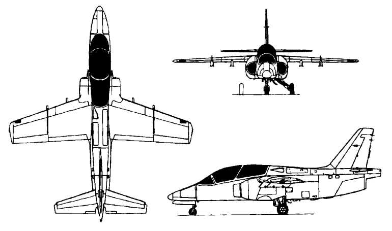 PADC S-211 SIAI-MARCHETTI S-211 SINGAPORE S-211 S211 3D view
