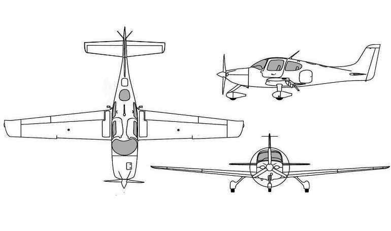 CIRRUS SR-22T CIRRUS SR-22 Turbo S22T 3D view