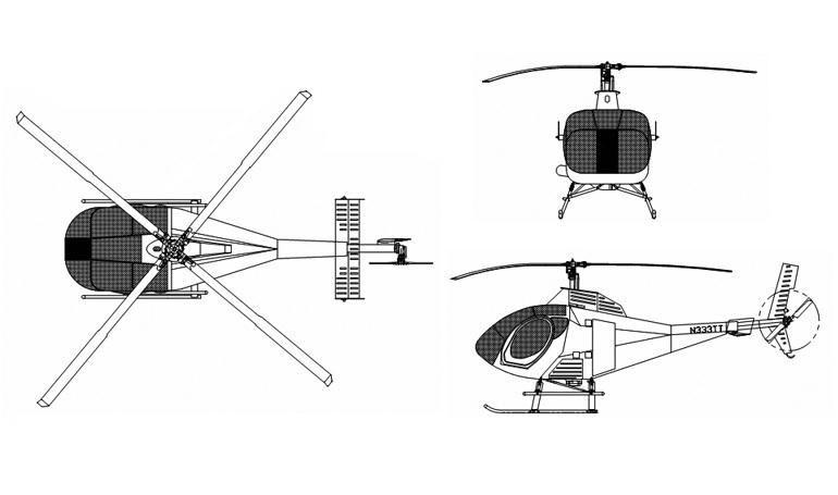 SIKORSKY S-434 S434 3D view