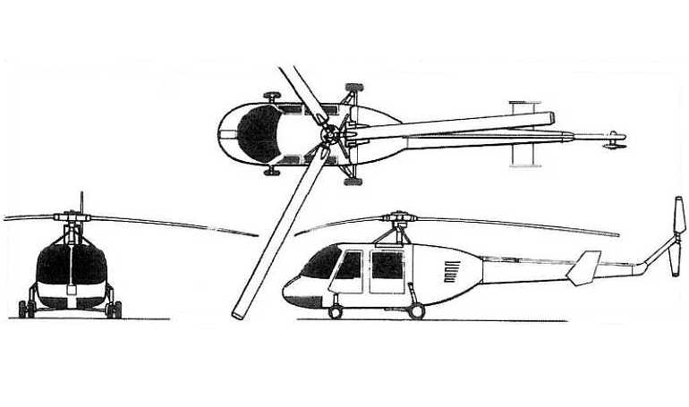 SIKORSKY HO5S SIKORSKY S-52 VAT Hummingbird S52 3D view