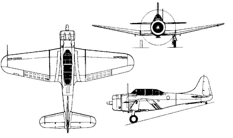 DOUGLAS A-24 Dauntless DOUGLAS SBD Dauntless SBD 3D view