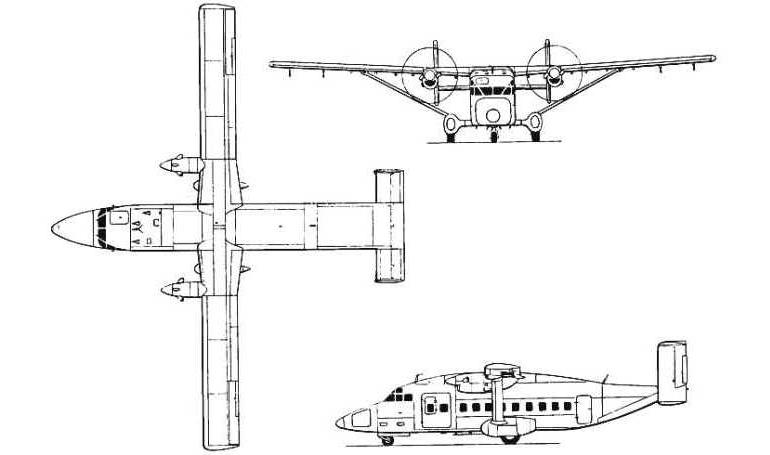 SHORT 330 SHORT C-23 Sherpa SHORT SD3-30 SH33 3D view