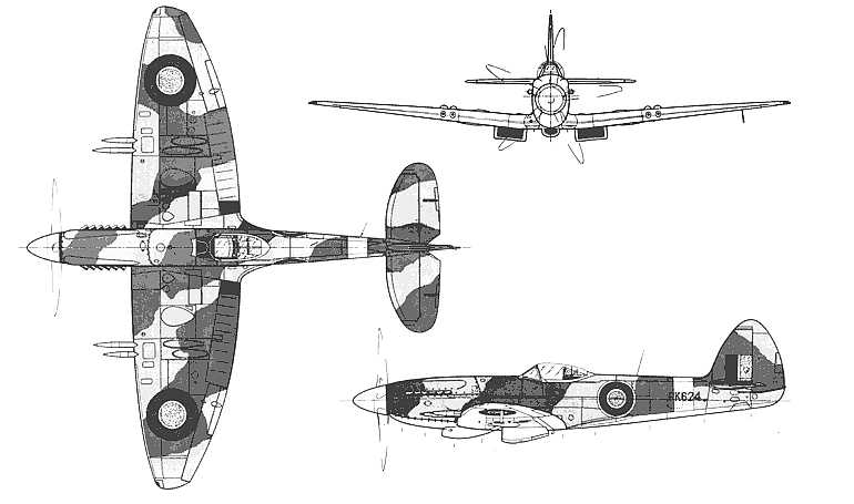 SUPERMARINE Seafire SUPERMARINE Spitfire SPIT 3D view