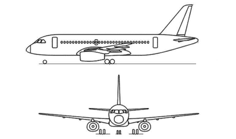SUKHOI Superjet 100-95 SU95 3D view