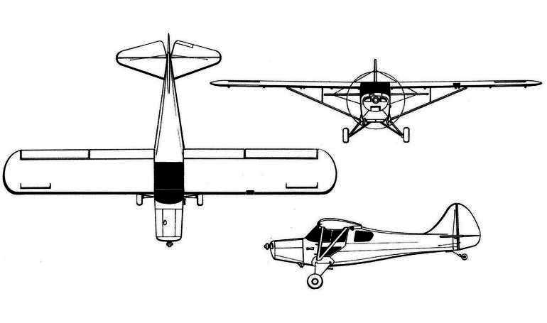 TAYLOR KITS T-Kraft TAYLORCRAFT (1) F-21 TF21 3D view