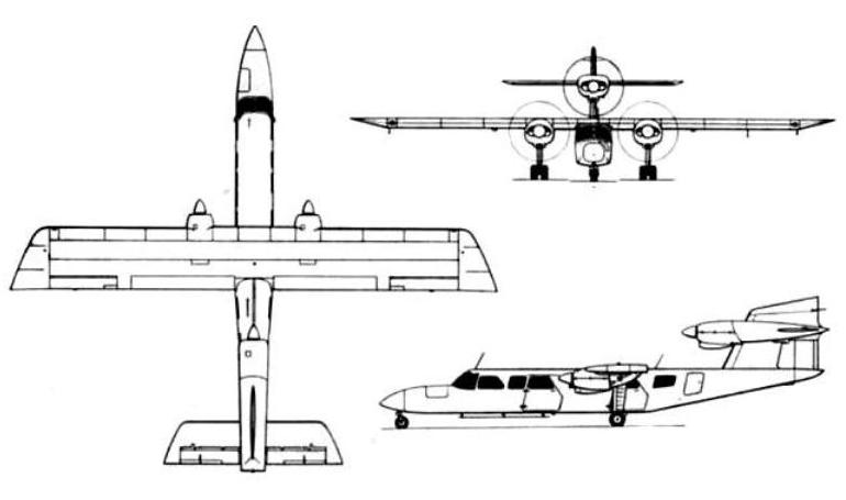 ANGLO NORMANDY BN-2A Mk3 Trislander AVIONS FAIREY BN-2A Mk3 Trislander BRITTEN-NORMAN BN-2A Mk3 Trislander PILATUS BRITTEN-NORMAN BN-2A Mk3 Trislander TRIS 3D view